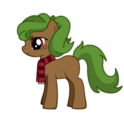 Size: 1689x1689 | Tagged: safe, oc, oc only, oc:poison oak, earth pony, pony, pony creator, clothes, female, mare, scarf, simple background