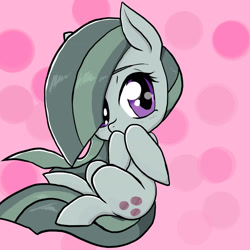 Size: 2048x2046 | Tagged: safe, artist:a.s.e, imported from derpibooru, marble pie, earth pony, pony, cute, female, high res, looking at you, marblebetes, mare, shy, solo, solo female