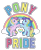 Size: 900x1099 | Tagged: safe, imported from derpibooru, sundance, twilight, pony, unicorn, alternate design, alternate mane color, bipedal, bipedal leaning, cropped, design, female, g1, heart, leaning, lgbt, mare, merchandise, official, pride, race swap, rainbow, shirt design, simple background, text, transparent background, twilight (g1)