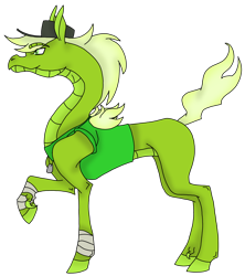 Size: 2624x2949 | Tagged: safe, artist:agdapl, imported from derpibooru, dragon, hybrid, longma, arm wraps, clothes, crossover, hat, high res, male, raised hoof, scout, simple background, solo, species swap, team fortress 2, transparent background