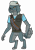 Size: 2721x3932 | Tagged: safe, artist:agdapl, imported from derpibooru, anthro, diamond dog, digitigrade anthro, clothes, crossover, hat, heavy weapons guy, high res, male, simple background, species swap, team fortress 2, transparent background