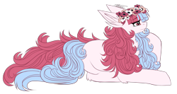 Size: 1797x958 | Tagged: safe, artist:inspiredpixels, imported from derpibooru, oc, oc only, pony, female, floral head wreath, flower, mare, simple background, solo, transparent background