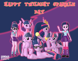 Size: 3413x2668 | Tagged: safe, artist:gradiusfanatic, imported from derpibooru, sci-twi, twilight sparkle, alicorn, dragon, pony, unicorn, equestria girls, the last problem, 3d, dragoness, equestria girls ponified, female, high res, multeity, older, older twilight, ponified, princess twilight 2.0, source filmmaker, sparkle sparkle sparkle, species swap, twilidragon, twilight sparkle (alicorn), unicorn sci-twi, unicorn twilight