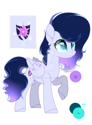 Size: 1920x2619 | Tagged: safe, artist:stardustshadowsentry, imported from derpibooru, oc, oc only, oc:cloudy moonlight, pegasus, pony, female, mare, offspring, parent:soarin', parent:twilight sparkle, parents:soarlight, simple background, solo, transparent background