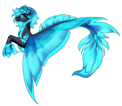 Size: 4021x3508 | Tagged: safe, artist:oneiria-fylakas, imported from derpibooru, oc, oc only, oc:astrum, seapony (g4), blue eyes, blue mane, blue wings, digital art, dorsal fin, fin wings, fins, fish tail, flowing tail, seaponified, simple background, solo, species swap, tail, transparent background, wings