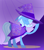 Size: 3100x3500 | Tagged: safe, artist:newsketches, artist:oddsketches, imported from derpibooru, trixie, pony, unicorn, floppy ears, high res, looking at you, pentagram, smiling, solo, stage