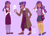 Size: 3600x2570 | Tagged: safe, artist:show-a-bit-of-teeth, imported from derpibooru, twilight sparkle, human, alternate hairstyle, bag, clothes, coat, coffee, cute, dark academia, dark skin, ear piercing, earring, female, flats, high res, humanized, jewelry, pants, piercing, purple background, shirt, shoes, simple background, skirt, socks, solo, stockings, thigh highs, twiabetes, twilight is not amused, twilight sparkle is not amused, ugh, unamused, vest