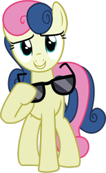 Size: 1921x3121 | Tagged: safe, artist:dropple-rd, imported from derpibooru, bon bon, sweetie drops, earth pony, pony, female, secret agent sweetie drops, simple background, solo, sunglasses, transparent background, vector