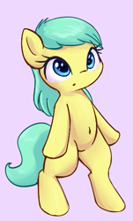 Size: 331x548 | Tagged: safe, anonymous artist, imported from derpibooru, barley barrel, earth pony, pegasus, pony, bipedal, female, filly, race swap, solo, standing on two hooves, style emulation, wingless