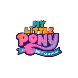 Size: 3464x3464 | Tagged: safe, imported from derpibooru, part of a set, g5, high res, my little pony: a new generation, my little pony: a new generation logo, name translation, no pony, part of a series, simple background, spanish, transparent background