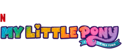 Size: 625x250 | Tagged: safe, imported from derpibooru, part of a set, g5, greek, my little pony: a new generation, my little pony: a new generation logo, name translation, netflix, no pony, official, part of a series, simple background, text, transparent background