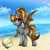 Size: 2000x2000 | Tagged: safe, artist:splashofsweet, imported from derpibooru, oc, oc only, oc:mythic dawn, bat pony, bat pony oc, bat wings, beach, beach babe, beach ball, commission, complex background, frog (hoof), hair tie, high res, looking at you, open mouth, ponytail, purple eyes, smiling, smiling at you, underhoof, wings, ych result