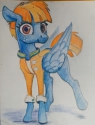 Size: 685x900 | Tagged: safe, artist:ponsce, imported from derpibooru, windy whistles, pony, solo, traditional art