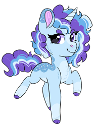 Size: 1122x1511 | Tagged: safe, artist:moccabliss, imported from derpibooru, oc, oc only, oc:confetti dazzle, pony, unicorn, female, filly, magical lesbian spawn, offspring, parent:pinkie pie, parent:trixie, parents:trixiepie, simple background, solo, transparent background