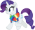 Size: 3517x3000 | Tagged: safe, artist:cloudy glow, artist:cloudyglow, imported from derpibooru, rarity, pony, rainbow roadtrip, clothes, high res, scarf, simple background, solo, transparent background, vector