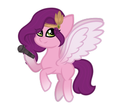 Size: 2223x1855 | Tagged: safe, artist:youraveragepony, imported from derpibooru, pipp petals, pegasus, pony, adorapipp, coat markings, cute, female, flying, g5, high res, mare, microphone, simple background, socks (coat markings), solo, transparent background, wings