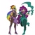 Size: 1000x1000 | Tagged: safe, artist:starpuffs16, imported from derpibooru, pinkie pie, rainbow dash, human, alternate hairstyle, armor, boots, clothes, commission, duo, female, gloves, grin, high heel boots, high heels, humanized, leggings, nightmare pinkie, nightmare rainbow dash, nightmare rainbow dash rain boots, nightmare rainbow dash rubber boots, nightmarified, open mouth, pants, scythe, shoes, simple background, smiling, socks, stockings, thigh highs, white background