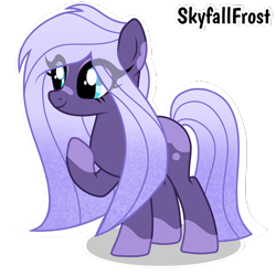 Size: 1448x1448 | Tagged: safe, artist:skyfallfrost, imported from derpibooru, oc, oc only, oc:aurora lavender, earth pony, pony, female, mare, simple background, solo, transparent background