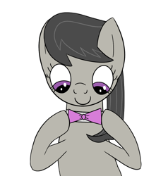 Size: 1018x1068 | Tagged: safe, artist:librarylonging, imported from derpibooru, octavia melody, earth pony, pony, bow, bowtie, simple background, solo, white background