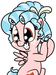 Size: 640x855 | Tagged: safe, artist:bennimarru, imported from derpibooru, cozy glow, pegasus, pony, female, filly, grin, smiling, solo