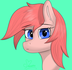 Size: 1932x1872 | Tagged: safe, artist:marbatra, imported from derpibooru, oc, oc only, oc:strawberry buttercream, earth pony, pony, bust, earth pony oc, male, male oc, portrait, solo, stallion