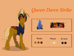 Size: 2048x1536 | Tagged: safe, imported from derpibooru, oc, oc only, oc:dawn strike, changeling, reference sheet, solo, yellow changeling