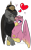 Size: 1722x2815 | Tagged: safe, artist:holomouse, imported from derpibooru, oc, oc:gabriela eagleclaw, oc:gerlach iv, griffon, equestria at war mod, griffon oc, heart, photo, pickelhaube, shipping, simple background, transparent background