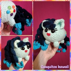 Size: 1024x1024 | Tagged: safe, artist:casquitos kawaii, imported from derpibooru, coloratura, earth pony, pony, amigurumi, crochet, cute, handmade, photo, plushie, rara, rarabetes, solo