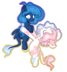 Size: 1672x1804 | Tagged: safe, artist:magicallightsentryyt, imported from derpibooru, oc, oc only, oc:lorelei snowflake, oc:strawberry milkshake, earth pony, pegasus, pony, base used, clothes, female, mare, simple background, socks, transparent background