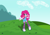 Size: 12347x8745 | Tagged: safe, artist:dtavs.exe, artist:shadowhawx, artist:shadowhawx95, imported from derpibooru, pinkie pie, equestria girls, absurd resolution, breasts, busty pinkie pie, clothes, colored, grin, happy, looking at you, overalls, smiling, socks, solo, striped legwear, thigh highs