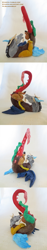 Size: 346x1844 | Tagged: safe, artist:stumppa, artist:wolfself, imported from derpibooru, discord, draconequus, arts and crafts, clay, craft, irl, laughing, photo, sculpture, solo