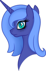 Size: 4500x6884 | Tagged: safe, artist:negatif22, imported from derpibooru, princess luna, alicorn, pony, absurd resolution, bust, crying, distressed, female, mare, s1 luna, simple background, slit eyes, slit pupils, solo, transparent background, vector