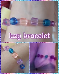 Size: 1024x1280 | Tagged: safe, artist:casquitos kawaii, imported from derpibooru, izzy moonbow, bracelet, craft, defictionalization, g5, handmade, irl, jewelry, photo