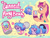 Size: 1600x1200 | Tagged: safe, artist:colorfulcolor233, artist:oofycolorful, imported from derpibooru, izzy moonbow, sunny starscout, earth pony, pony, unicorn, :3, bag, blushing, canned food, chibi, chubbie, confused, cute, duo, eyes closed, female, g5, izzybetes, mare, open mouth, question mark, satchel, smiling, unshorn fetlocks