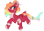 Size: 2720x1883 | Tagged: source needed, safe, artist:beardie, imported from derpibooru, oc, oc only, oc:yoae selachi, original species, shark, shark pony, female, fins, scar, simple background, solo, transparent background