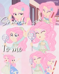 Size: 1080x1350 | Tagged: safe, edit, edited screencap, editor:heisoftie, imported from derpibooru, screencap, fluttershy, equestria girls, equestria girls series, so much more to me, broom, clothes, cute, cutie mark, cutie mark on clothes, eyes closed, female, geode of fauna, hairpin, jewelry, magical geodes, microphone, necklace, open mouth, shyabetes, smiling