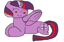 Size: 1768x1176 | Tagged: safe, artist:coltfan97, imported from derpibooru, twilight sparkle, alicorn, pony, 1000 hours in ms paint, blushing, cute, eyes closed, twilight sparkle (alicorn)