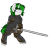 Size: 3000x3000 | Tagged: safe, artist:coatieyay, imported from derpibooru, oc, oc only, oc:baron, unicorn, armor, female, high res, knight, simple background, sword, transparent background, weapon, zweihander