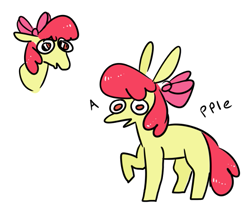 Size: 685x572 | Tagged: safe, artist:jroxs12pone, artist:jroxs12pone-pegamom, imported from derpibooru, apple bloom, earth pony, pony, female, filly, solo