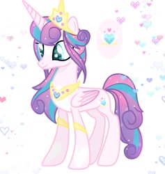 Size: 1308x1382 | Tagged: safe, artist:goldlines005, imported from derpibooru, princess flurry heart, alicorn, pony, base used, female, horn, jewelry, mare, older, older flurry heart, peytral, solo, tiara, wings