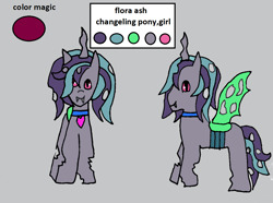 Size: 1198x890 | Tagged: safe, artist:ask-luciavampire, imported from derpibooru, oc, changeling, pony, ask ponys gamer club, ask-ponys-gamer-club, changeling oc, tumblr