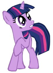 Size: 1280x1759 | Tagged: safe, artist:benpictures1, imported from derpibooru, twilight sparkle, pony, unicorn, cute, female, gritted teeth, inkscape, looking at something, mare, scared, simple background, solo, transparent background, twiabetes, unicorn twilight, vector