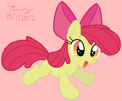 Size: 555x457 | Tagged: safe, artist:heartinarosebud, imported from derpibooru, apple bloom, earth pony, pony, adorabloom, cute, female, filly, solo