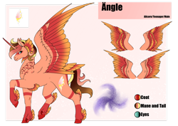 Size: 1920x1358 | Tagged: safe, artist:oneiria-fylakas, imported from derpibooru, oc, oc only, oc:ängle, alicorn, pony, male, reference sheet, solo, stallion, tail feathers