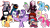 Size: 1280x720 | Tagged: safe, artist:fxmaf, imported from derpibooru, applejack, fluttershy, pinkie pie, rainbow dash, rarity, spike, starlight glimmer, twilight sparkle, oc, oc:ruv, oc:sarvente, oc:whitty, alicorn, dragon, earth pony, human, pegasus, pony, unicorn, bomb, boyfriend (friday night funkin), bulgarian, cap, cowboy hat, crossover, cyrillic, female, flying, friday night funkin', girlfriend (friday night funkin), hat, horn, looking at each other, male, mane seven, mane six, microphone, non-mlp oc, nun, png, russian, ruv, sarvente, simple background, soldier, spread wings, tankman (friday night funkin), tankmen, transparent background, twilight sparkle (alicorn), weapon, whitty, winged spike, wings