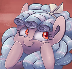 Size: 800x770 | Tagged: safe, artist:tu-kierownik, imported from derpibooru, cozy glow, pegasus, pony, bust, female, filly, hooves on cheeks, portrait, solo