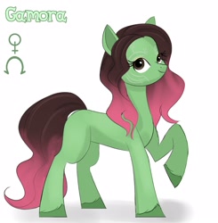 Size: 1569x1600 | Tagged: safe, artist:shamone, imported from derpibooru, imported from twibooru, earth pony, pony, female, g5, gamora, gotg, guardians of the galaxy, mare, marvel, ponified