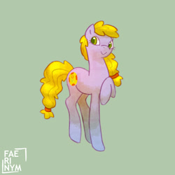 Size: 1000x1000 | Tagged: safe, artist:faerinym, imported from derpibooru, earth pony, pony, g3, garden glade, simple background, solo