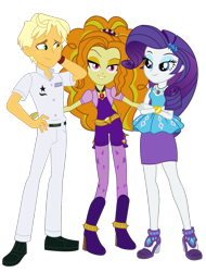 Size: 1069x1409 | Tagged: safe, artist:3d4d, artist:maretrick, artist:mit-boy, artist:seahawk270, imported from derpibooru, adagio dazzle, ragamuffin (equestria girls), rarity, equestria girls, adagamuffin, adagity, crossed arms, female, grin, hand on hip, lesbian, lesbian in front of boys, looking at you, male, polyamory, ragamuffin (g4), rarimuffin, rarity peplum dress, shipping, simple background, smiling, smiling at you, straight, transparent background, trio