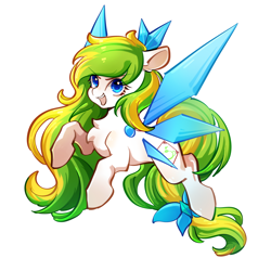 Size: 2048x2048 | Tagged: safe, artist:左左, imported from derpibooru, oc, oc only, oc:tea fairy, earth pony, pegasus, pony, chinese, female, fluffy, high res, mascot, pegasus oc, simple background, solo, wings